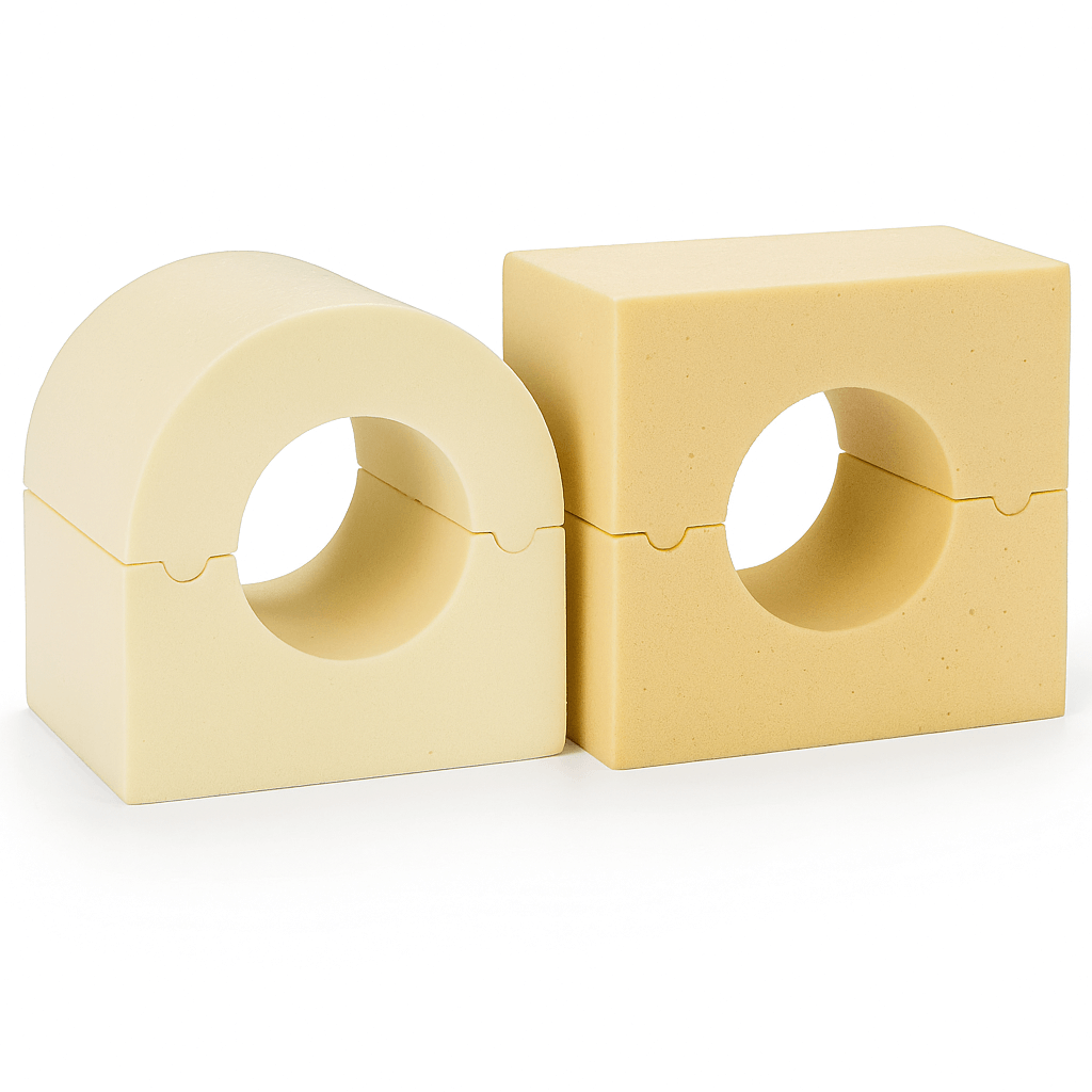 Gối đỡ ống PU Foam dạng vuông – Độ bền cao, chuẩn chất lượng