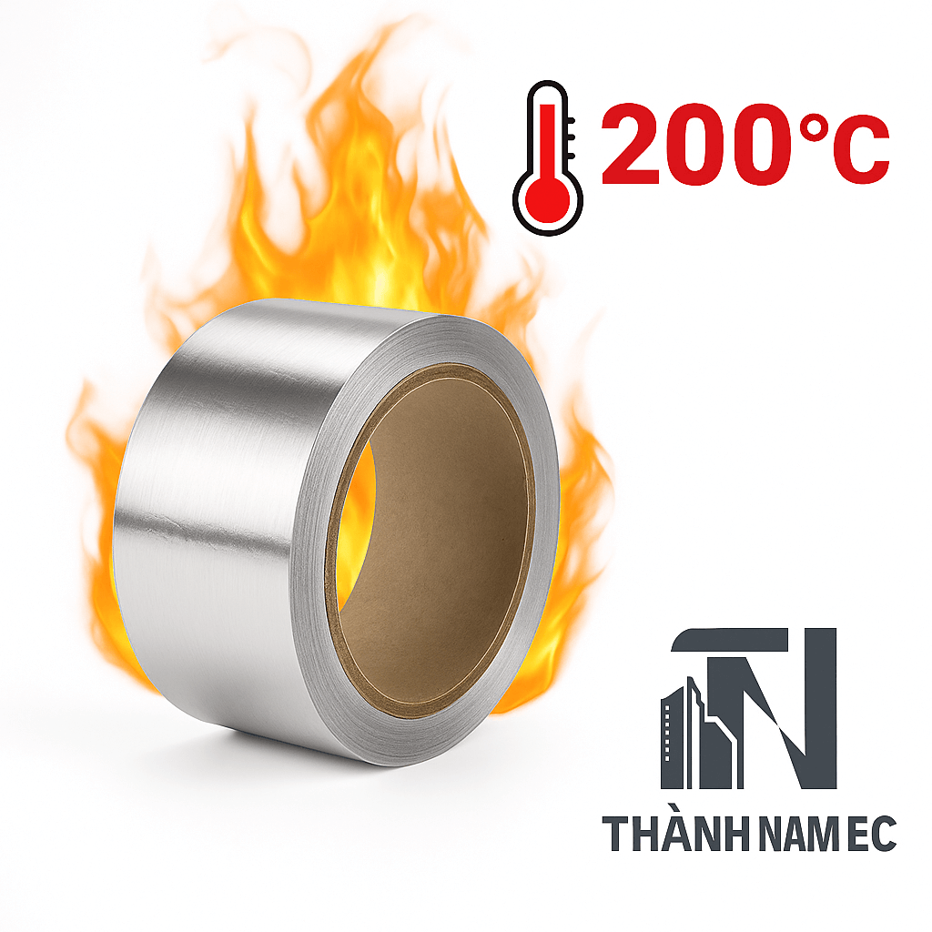 Băng keo nhôm chịu nhiệt 200°C – Thành Nam EC