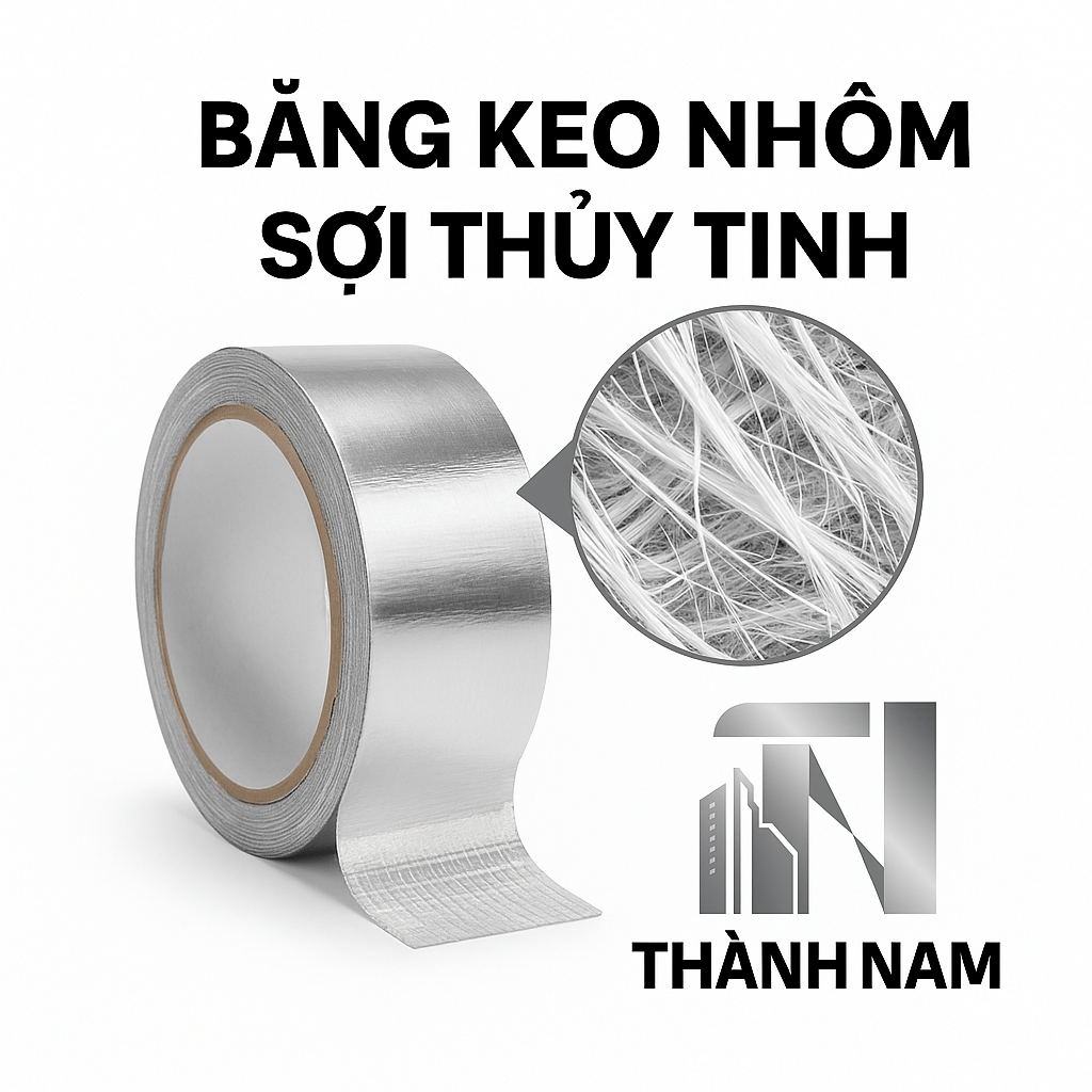 Băng dính nhôm sợi thủy tinh chịu nhiệt cao – Thành Nam EC