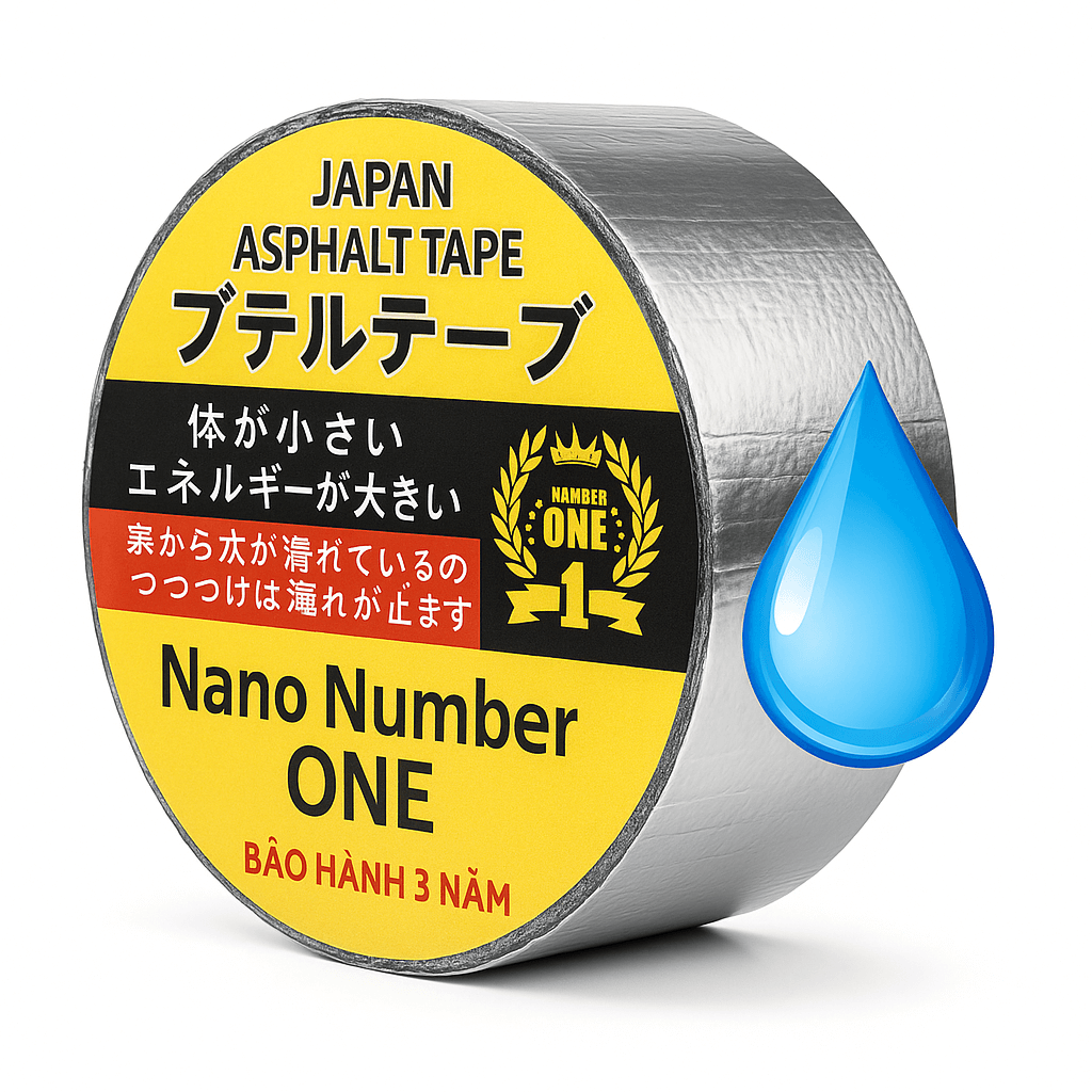 Băng Dính Nhựa Đường Nano Number One - Chống Thấm, Chịu Nhiệt Tốt - Hình ảnh 3