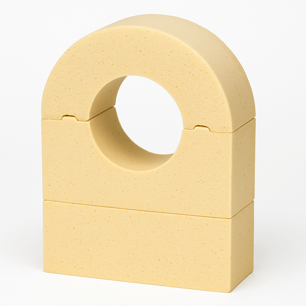 Gối đỡ ống PU Foam dạng vuông – Độ bền cao, chuẩn chất lượng - Hình ảnh 2