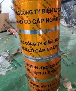 Băng keo cảnh báo cáp điện ngầm nhôm có thể dò kim loại