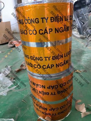 Băng keo cảnh báo cáp điện ngầm nhôm có thể dò kim loại