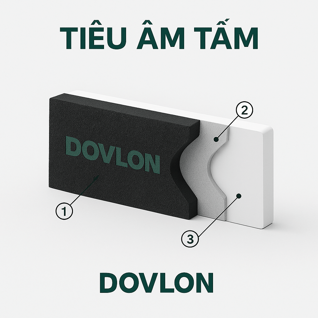 tấm tiêu âm dovlon – sound absorption sheet