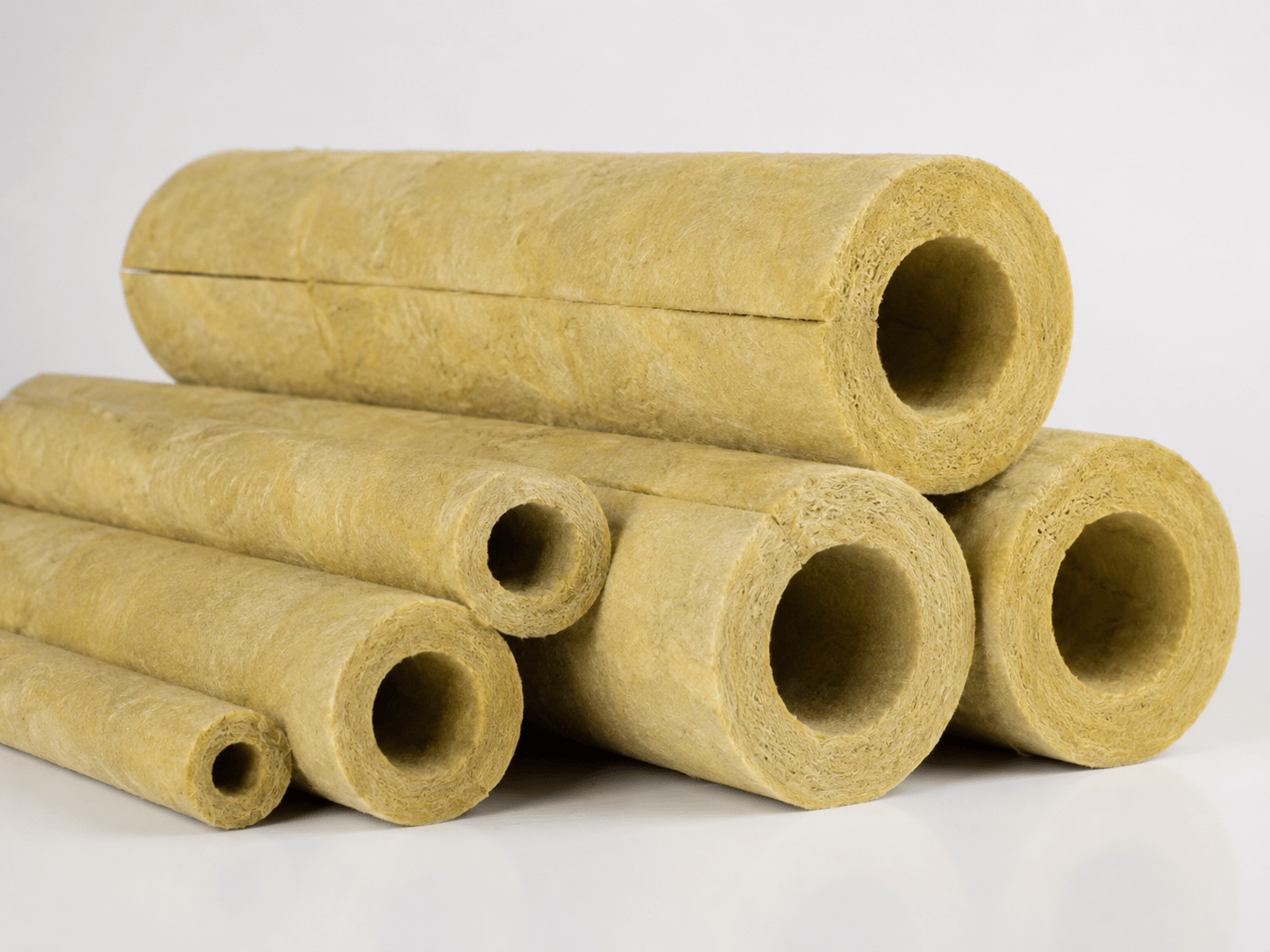 Bông Khoáng Rockwool Dạng Ống Cách Nhiệt Cách Âm Chống Cháy Cho Đường Ống - Hình ảnh 2