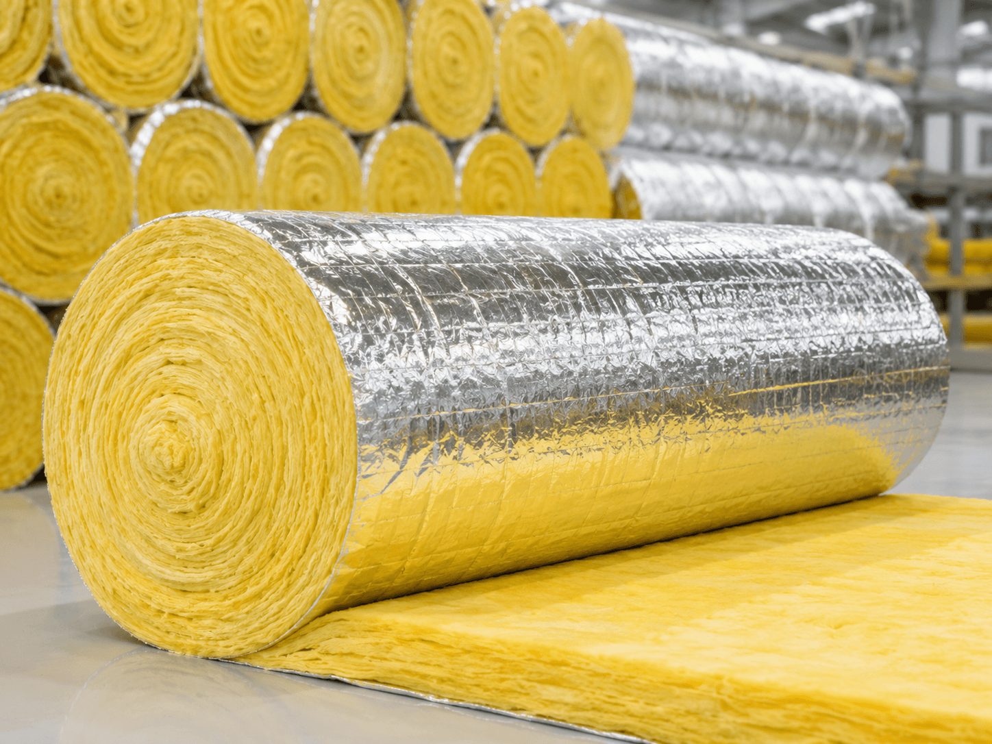 Bông Thủy Tinh Glasswool Có Bạc