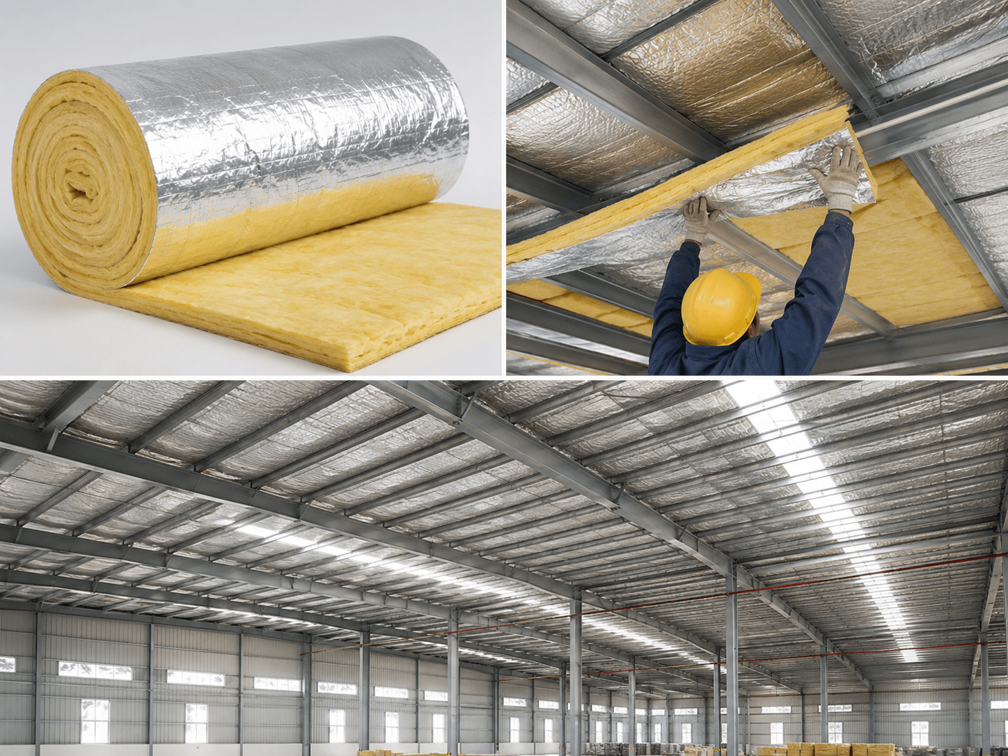 Bông Thủy Tinh Glasswool Có Bạc - Hình ảnh 3